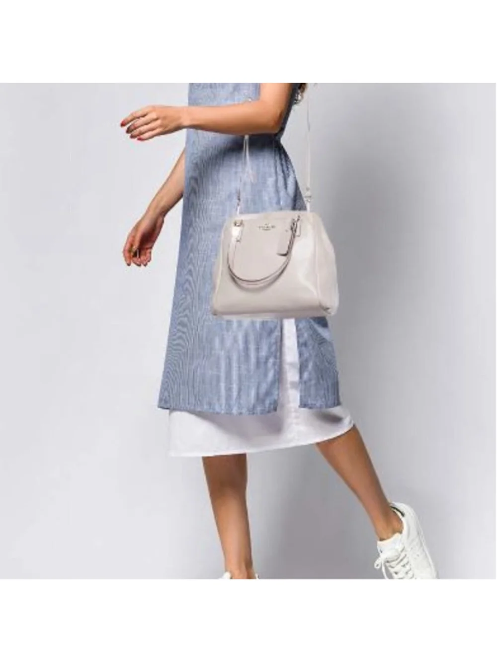 Coach - F34663 COACH LEATHER MINETTA CROSSBODY - IN CREAM